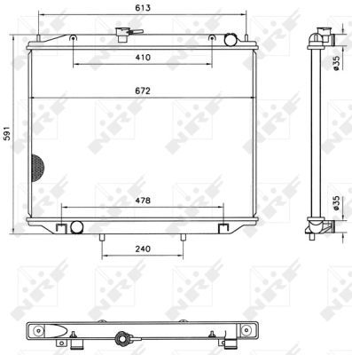 NRF 52082 Radiator, engine cooling - 4