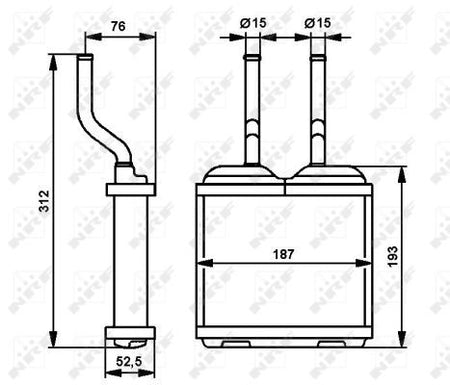 NRF 52103 Heat Exchanger, interior heating - 3