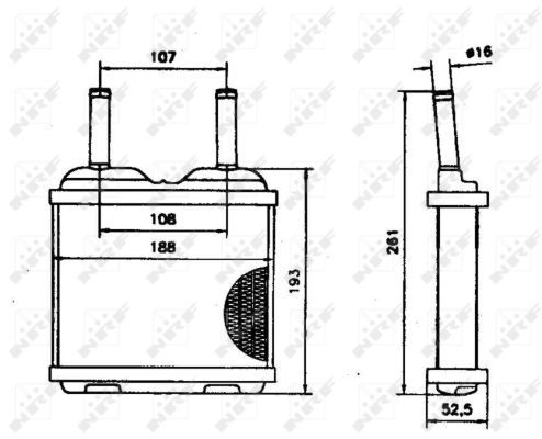 NRF 52113 Heat Exchanger, interior heating - 3