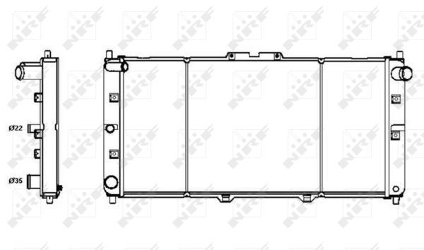 NRF 52121A Radiator, engine cooling - 5