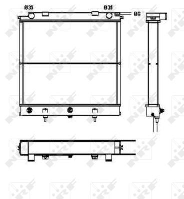 NRF 52129A Radiator, engine cooling - 5