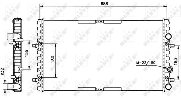 NRF 52160A Radiator, engine cooling - 4