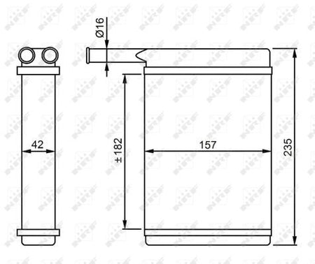 NRF 52221 Heat Exchanger, interior heating - 6