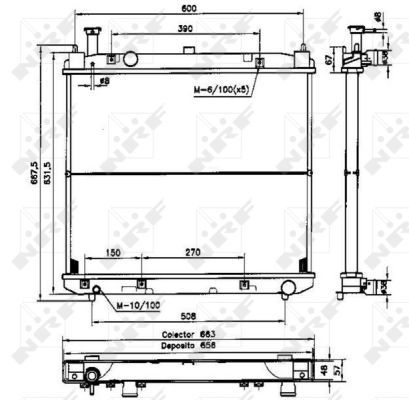 NRF 52231 Radiator, engine cooling - 4