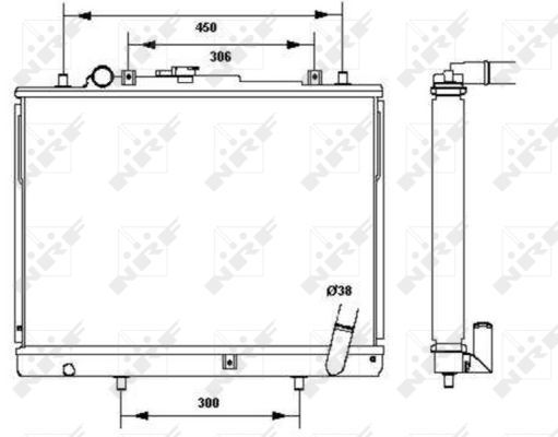 NRF 52233 Radiator, engine cooling - 5