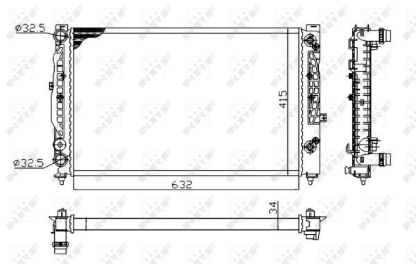 NRF 529504A Radiator, engine cooling - 5