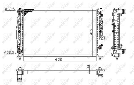 NRF 529504A Radiator, engine cooling - 5