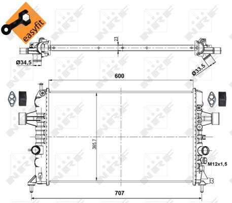 NRF 53000 Radiator, engine cooling - 5