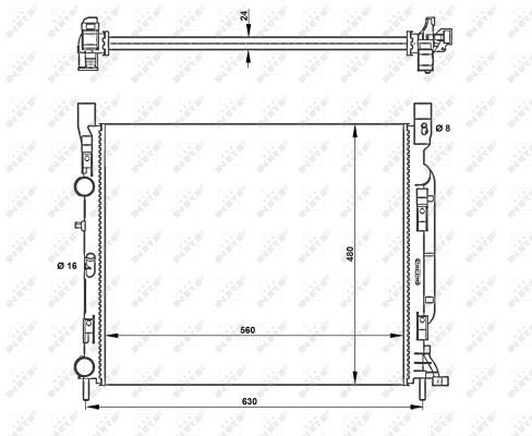 NRF 53002B Radiator, engine cooling - 4