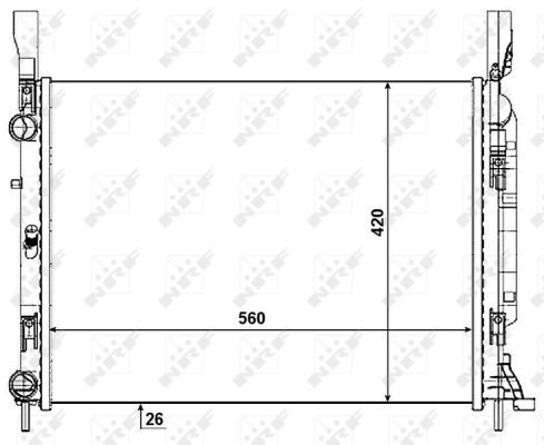 NRF 53004 Radiator, engine cooling - 5