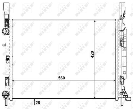 NRF 53004 Radiator, engine cooling - 5