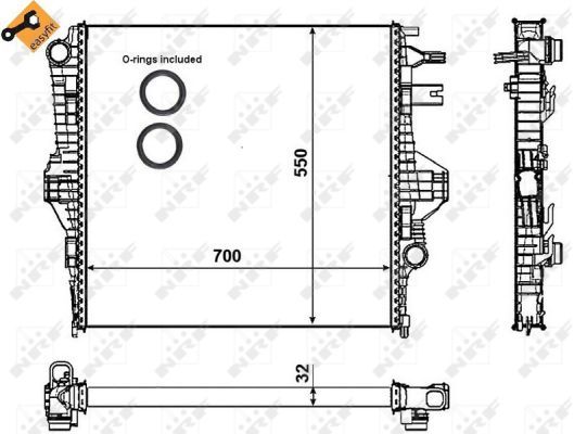 NRF 53005 Radiator, engine cooling - 5