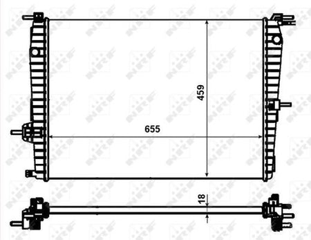 NRF 53011 Radiator, engine cooling - 5