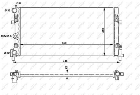 NRF 53024A Radiator, engine cooling - 2