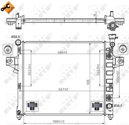 NRF 53031A Radiator, engine cooling - 2