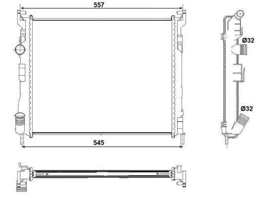 NRF 53032 Radiator, engine cooling - 5