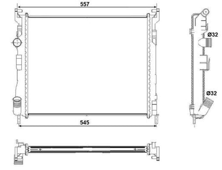 NRF 53032 Radiator, engine cooling - 5