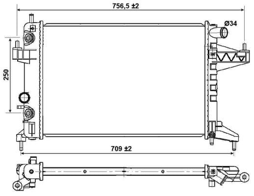 NRF 53035 Radiator, engine cooling - 5