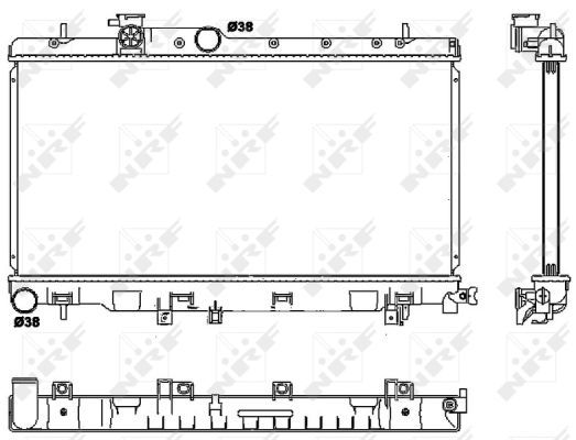 NRF 53038 Radiator, engine cooling - 5