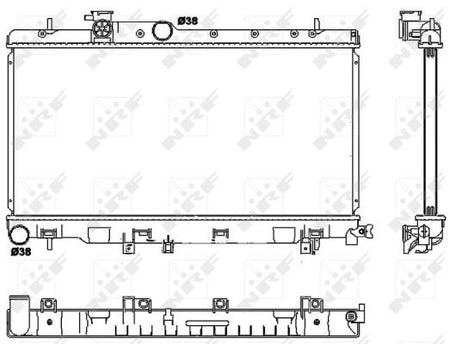 NRF 53038 Radiator, engine cooling - 5