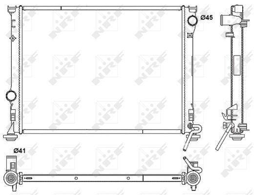 NRF 53042 Radiator, engine cooling - 1