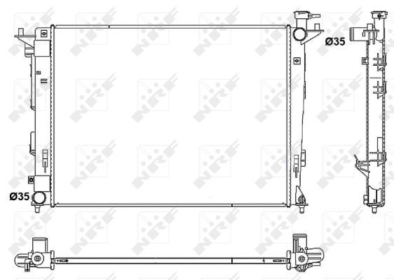 NRF 53052 Radiator, engine cooling - 5