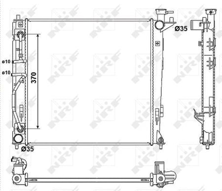 NRF 53053 Radiator, engine cooling - 5