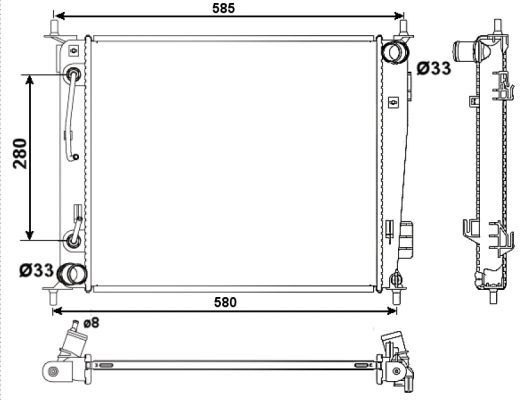 NRF 53058 Radiator, engine cooling - 5