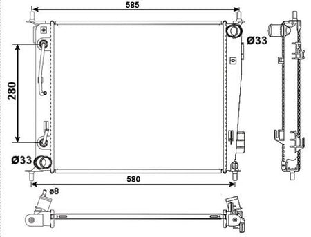 NRF 53058 Radiator, engine cooling - 5
