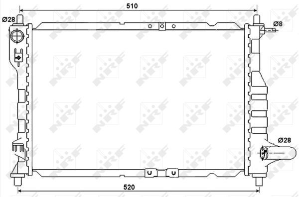 NRF 53068 Radiator, engine cooling - 1