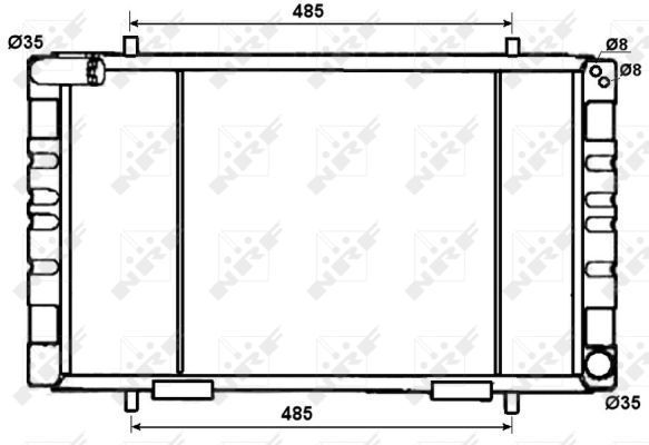 NRF 53070A Radiator, engine cooling - 1