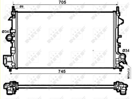 NRF 53074 Radiator, engine cooling - 5