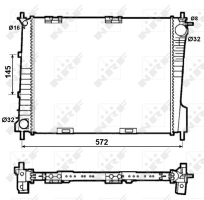 NRF 53077 Radiator, engine cooling - 5
