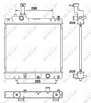 NRF 53078 Radiator, engine cooling - 5