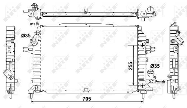 NRF 53082 Radiator, engine cooling - 4