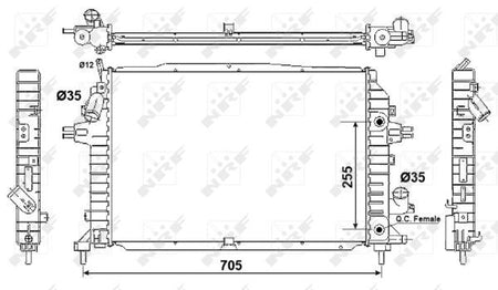 NRF 53082 Radiator, engine cooling - 4
