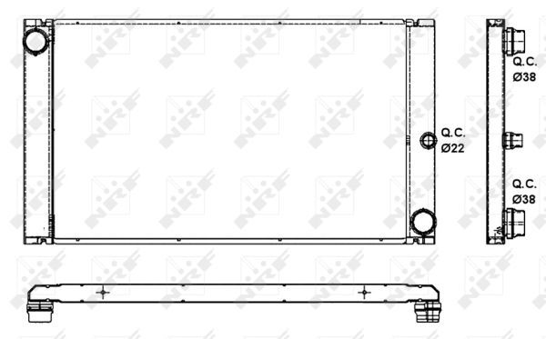 NRF 53091 Radiator, engine cooling - 1