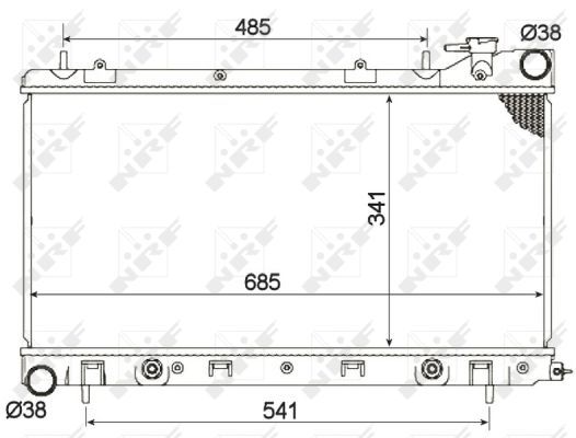NRF 53095 Radiator, engine cooling - 2