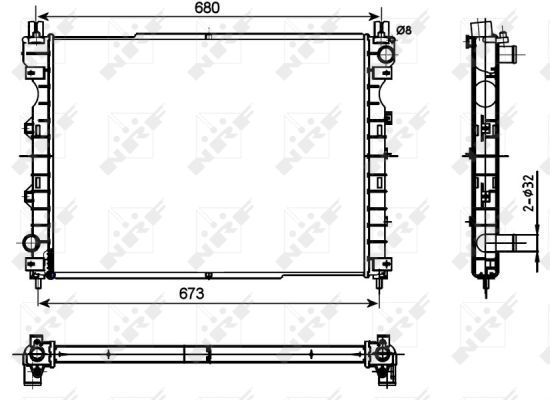 NRF 53096 Radiator, engine cooling - 5