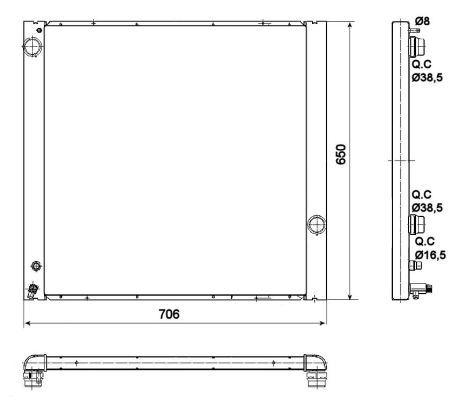 NRF 53099A Radiator, engine cooling - 5