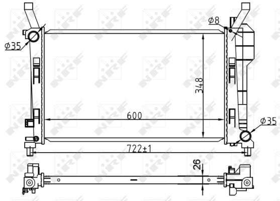 NRF 53106 Radiator, engine cooling - 2