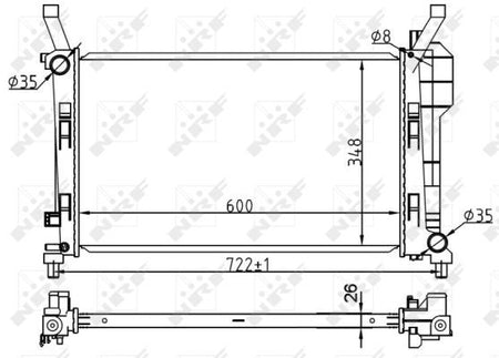 NRF 53106 Radiator, engine cooling - 2