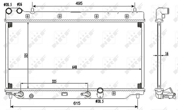 NRF 53110A Radiator, engine cooling - 5
