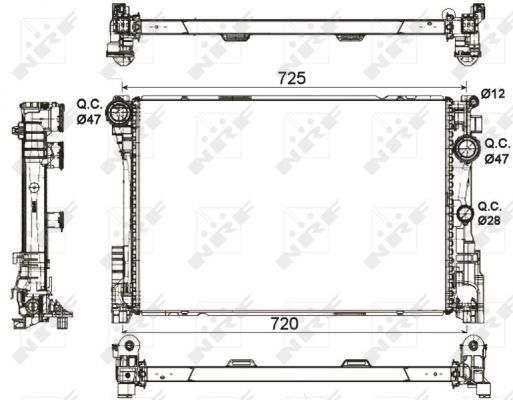 NRF 53113 Radiator, engine cooling - 5