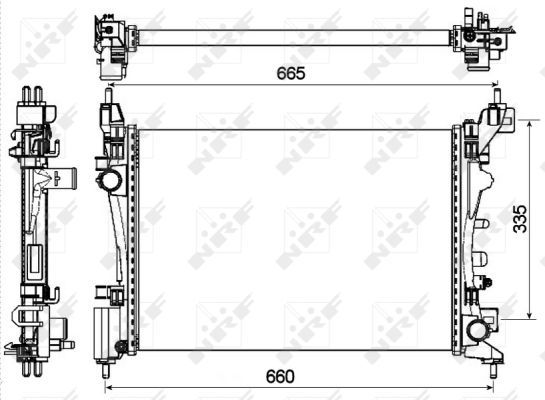 NRF 53115 Radiator, engine cooling - 4