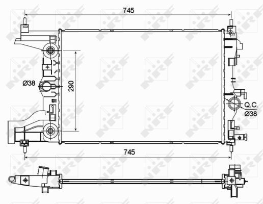 NRF 53122 Radiator, engine cooling - 5