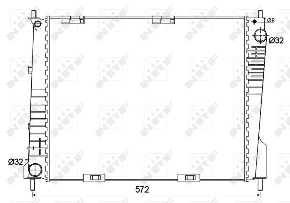 NRF 53125 Radiator, engine cooling - 5