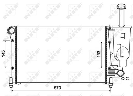 NRF 53128A Radiator, engine cooling - 5
