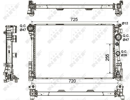 NRF 53140 Radiator, engine cooling - 5