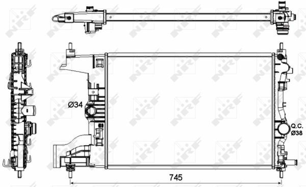 NRF 53142 Radiator, engine cooling - 2